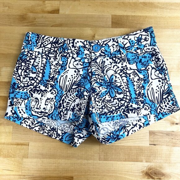 LILLY PULITZER The Walsh Short Size 000 Hippy Happy Shake Low Rise 3"‎ Inseam - Picture 1 of 9